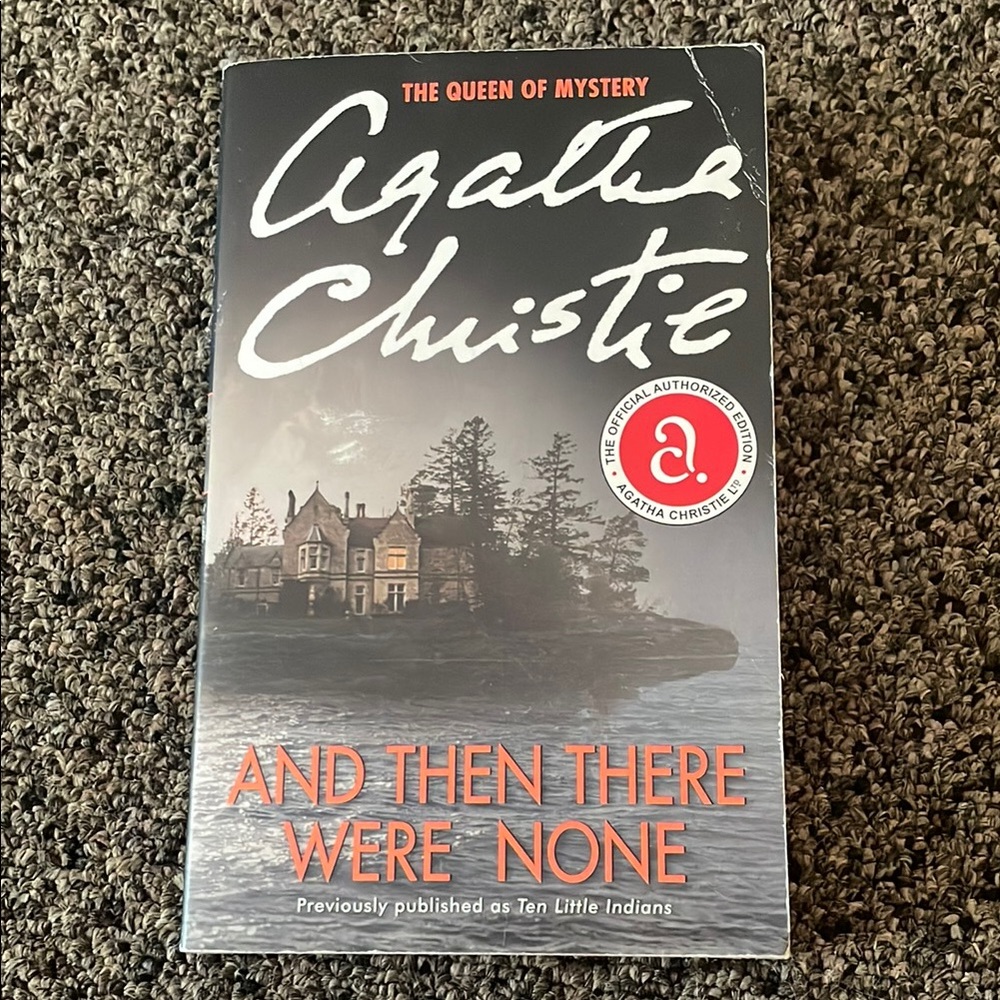 'And Then There Were None' Book - Black and Gray Cover